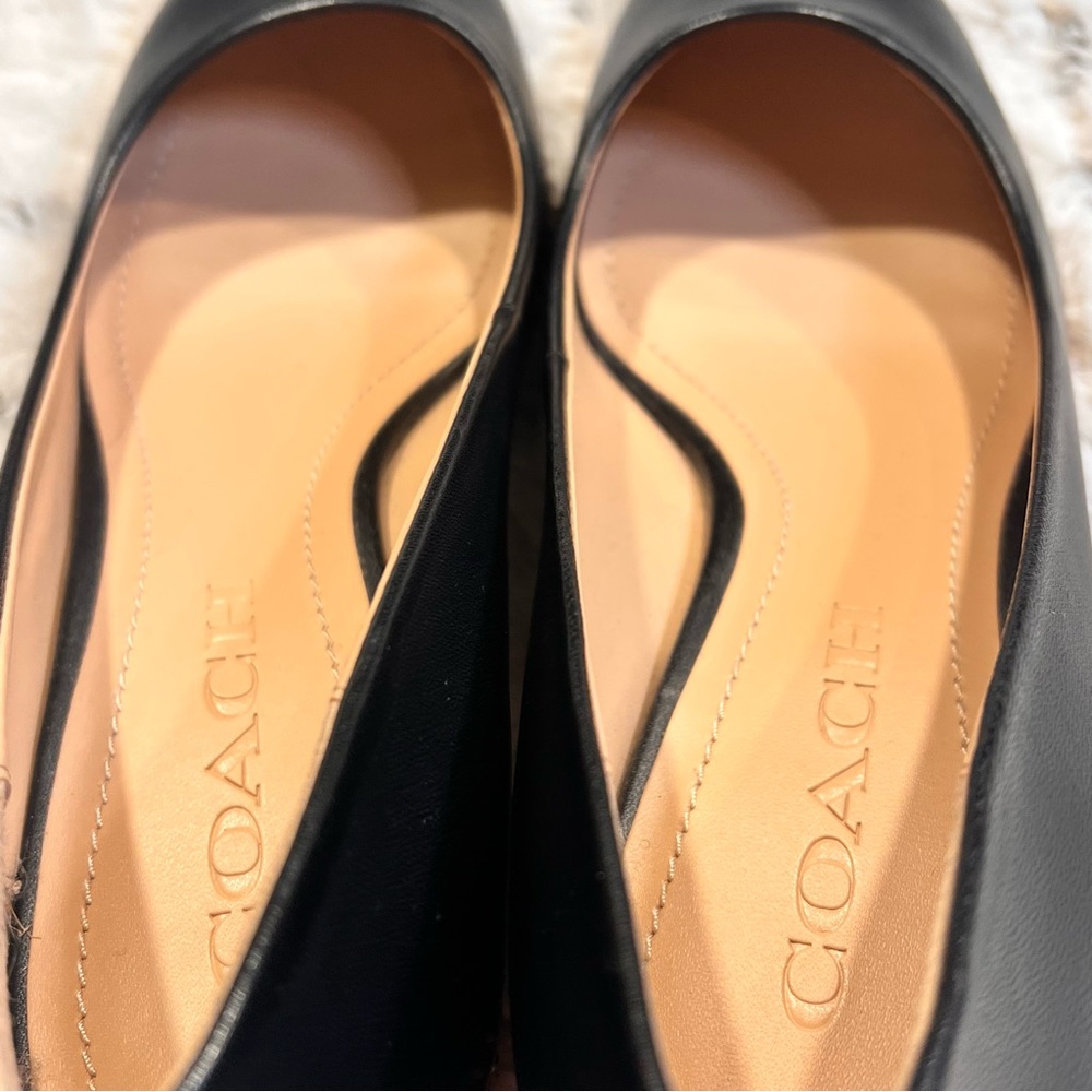 NWOB Coach Black Leather Willa Pump Sz-5.5 - Picture 7 of 8